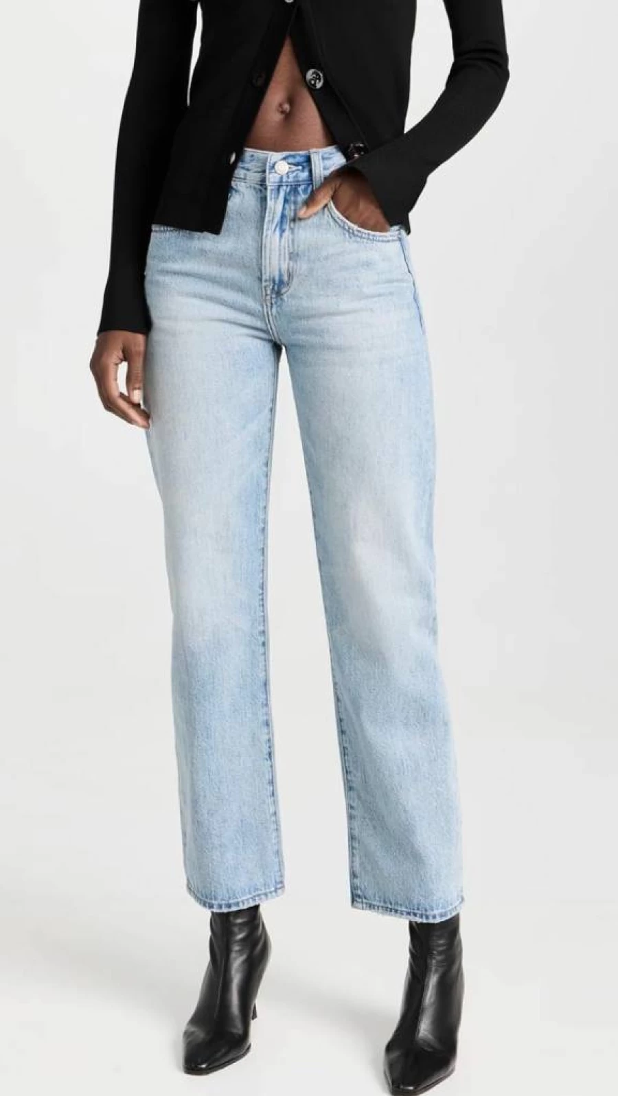 Pistola Denim Women's Lexi High-Rise Slim Fit Jeans - Classic Blue Stretch Denim Pants