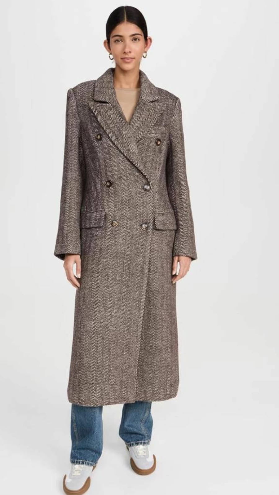ASTR the Label Women's Morana Wool Blend Long Coat with Belt and Pockets