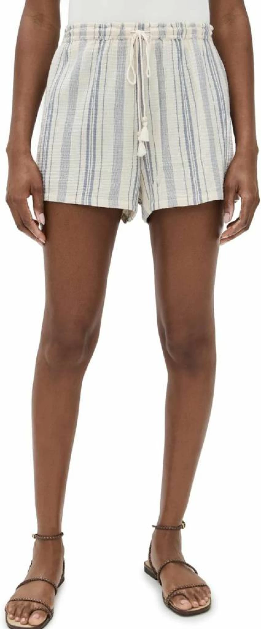 Faherty Women's Dune Cotton Gauze Drawstring Shorts | Lightweight Summer Casual Shorts