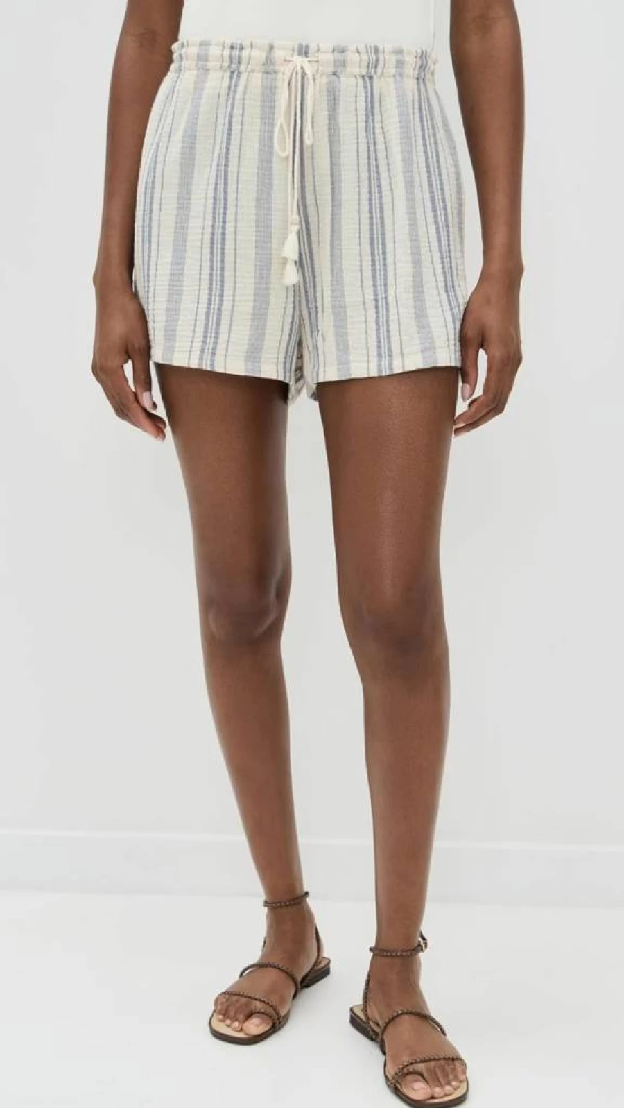 Faherty Women's Dune Cotton Gauze Drawstring Shorts | Lightweight Summer Casual Shorts