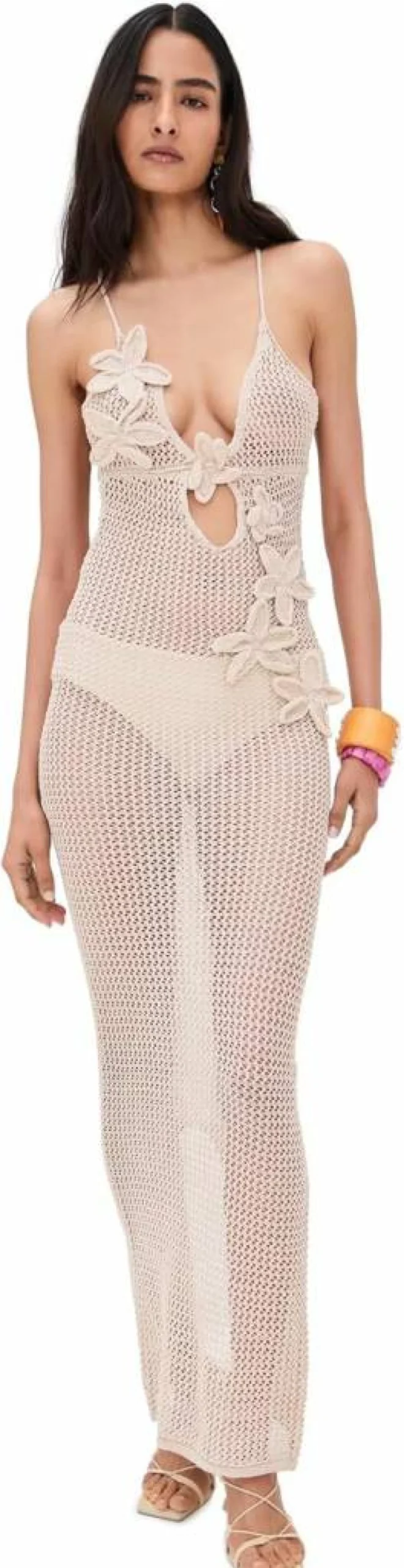 Bananhot Women's Floral Maxi Dress with Hilsa Print - Summer Boho Long Dress