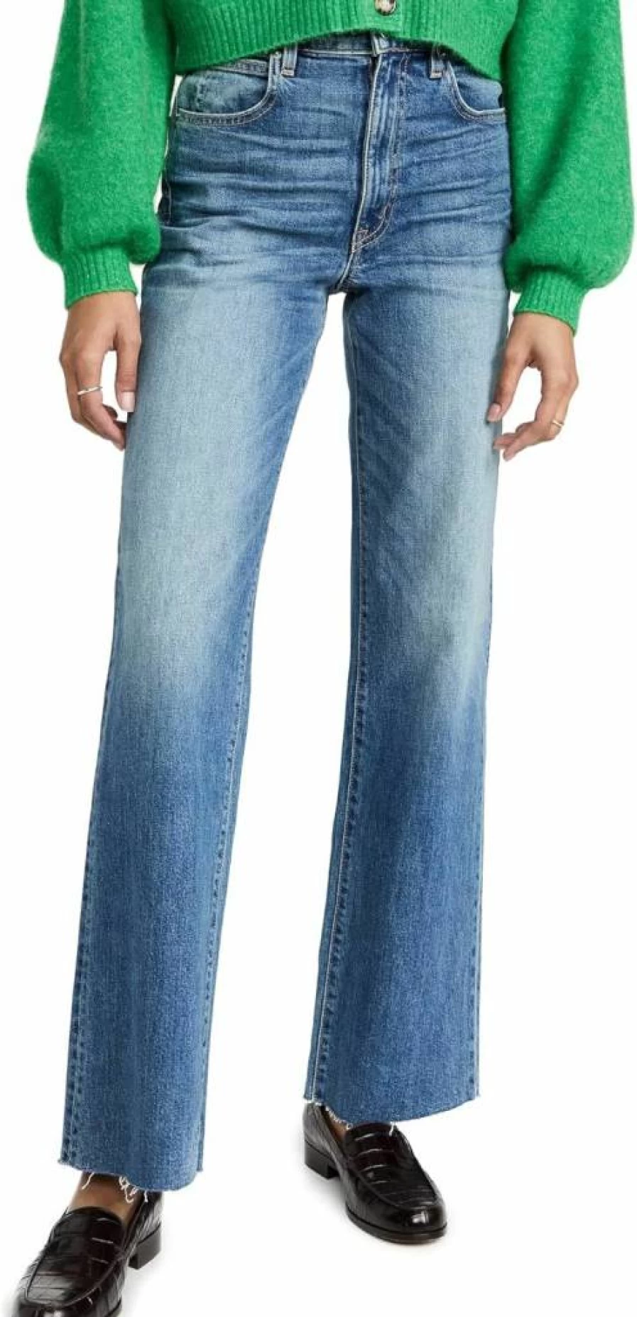 SLVRLAKE Women's Grace Wide Leg Pants - Elegant High Waisted Flowy Trousers for Casual & Office Wear