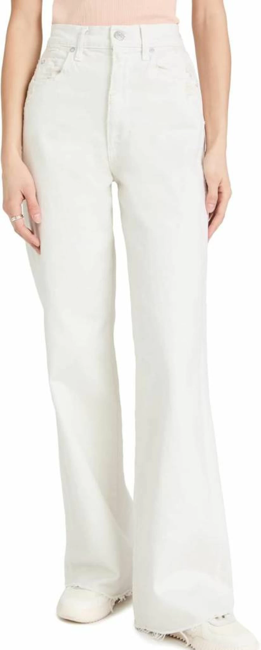 AMO Women's Frida High-Waisted Wide Leg Jeans - Comfort Stretch Denim Pants for Casual Outfits