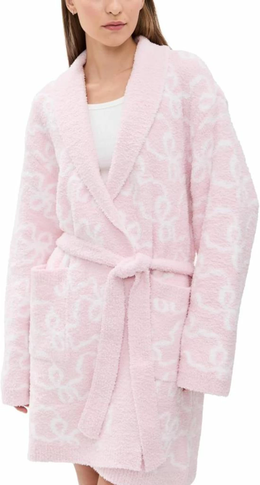 LOVESHACKFANCY Women's Indie Floral Robe - Bohemian Lace Kimono Cover-Up