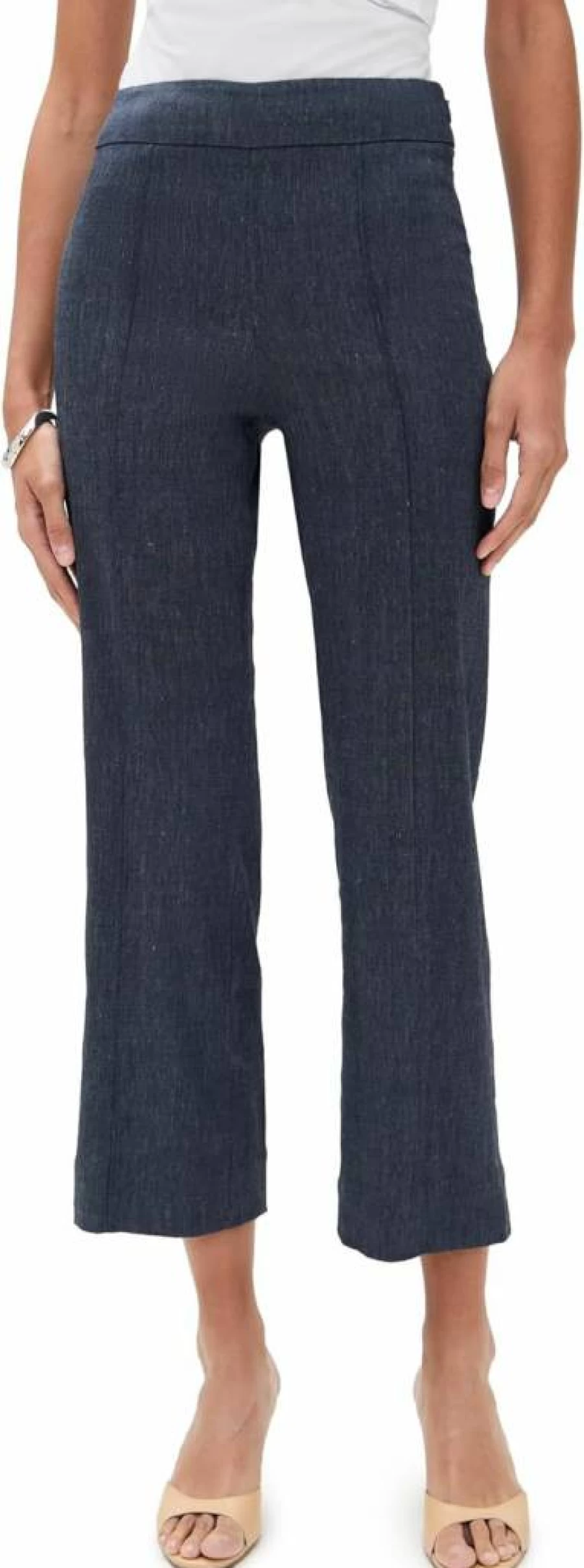 STAUD Women's Knack High-Waisted Tailored Pants - Classic Fit Stretch Fabric for Comfort & Style