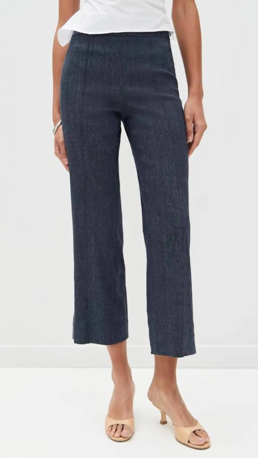 STAUD Women's Knack High-Waisted Tailored Pants - Classic Fit Stretch Fabric for Comfort & Style