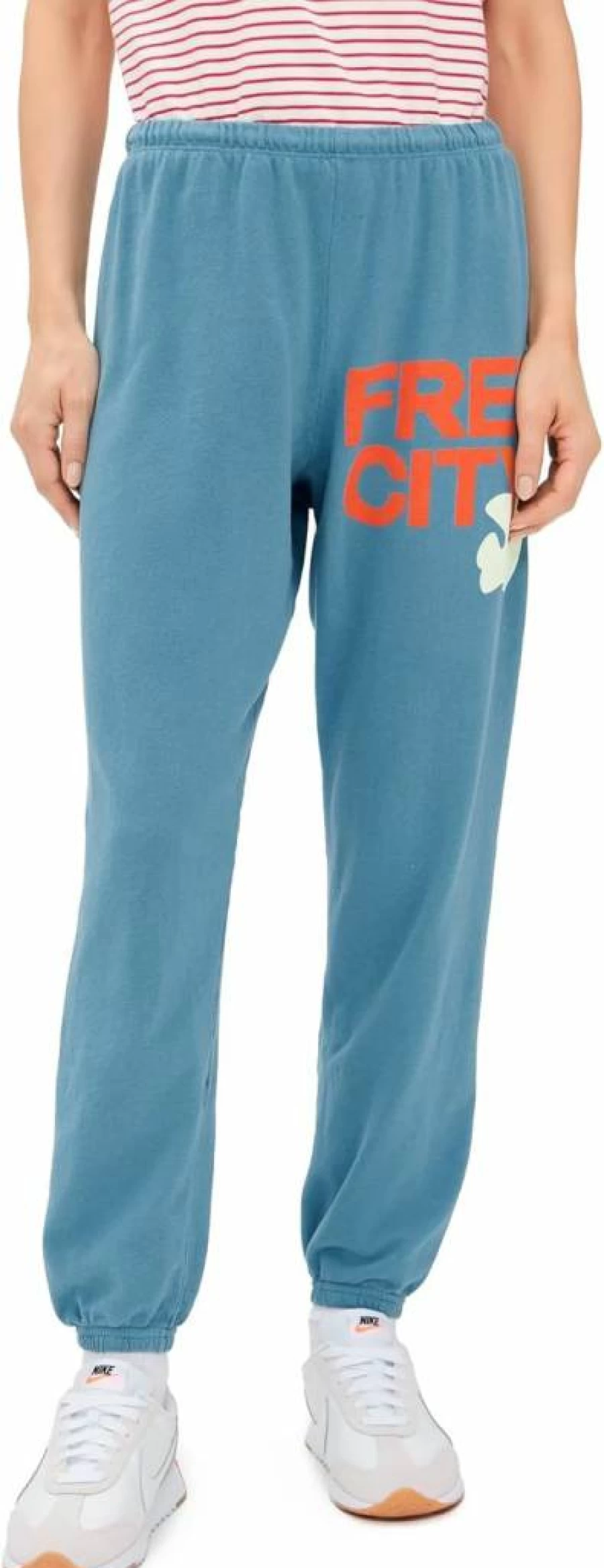 FREECITY Women's High-Waisted Loose Fit Sweatpants - Soft Casual Joggers for Comfort & Style