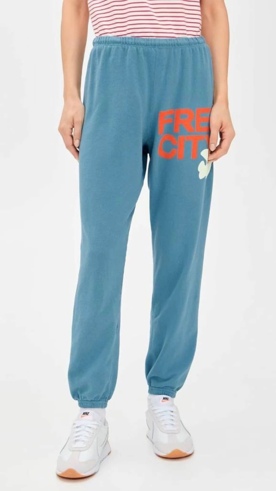FREECITY Women's High-Waisted Loose Fit Sweatpants - Soft Casual Joggers for Comfort & Style
