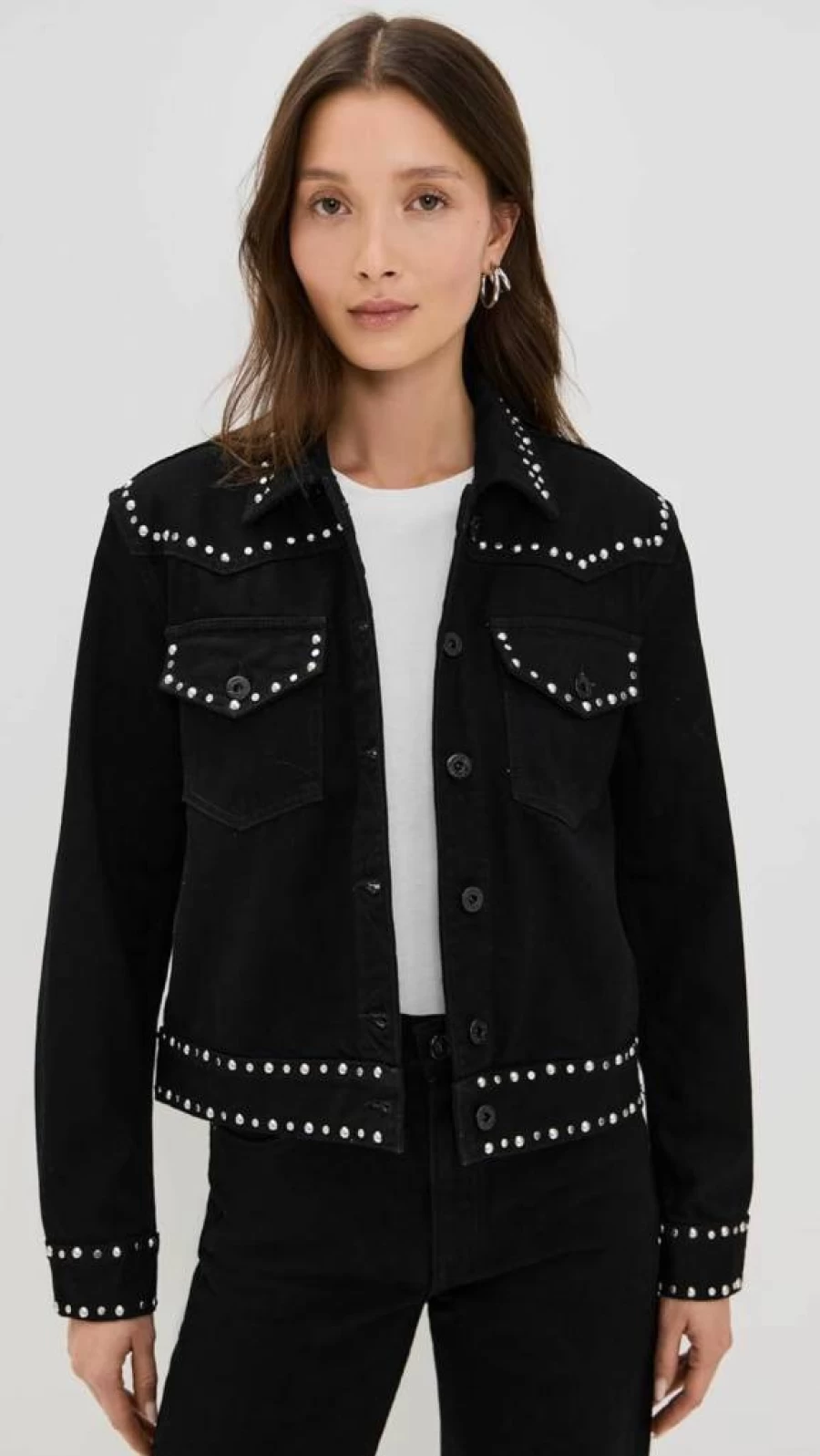 ASKK NY Women's Faux Leather Motorcycle Jacket - Vintage Biker Style Metal Guru Jacket for Women
