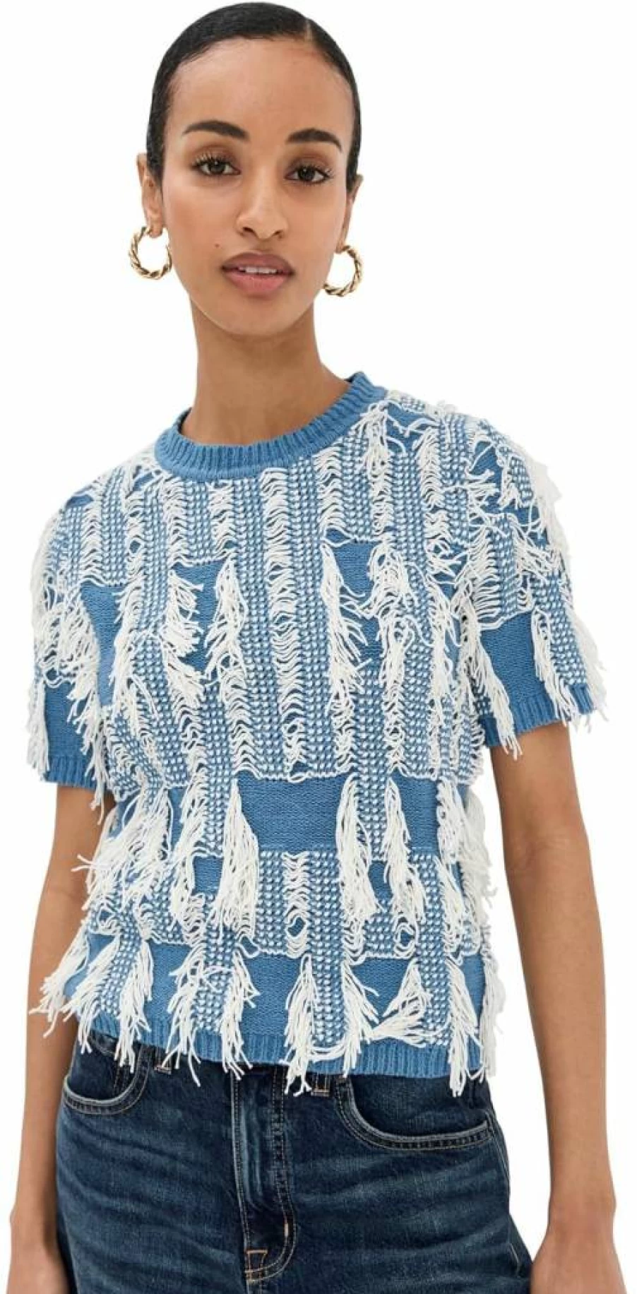 Ulla Johnson Women's Rumi Top: Floral Embroidered Blouse for Summer Fashion