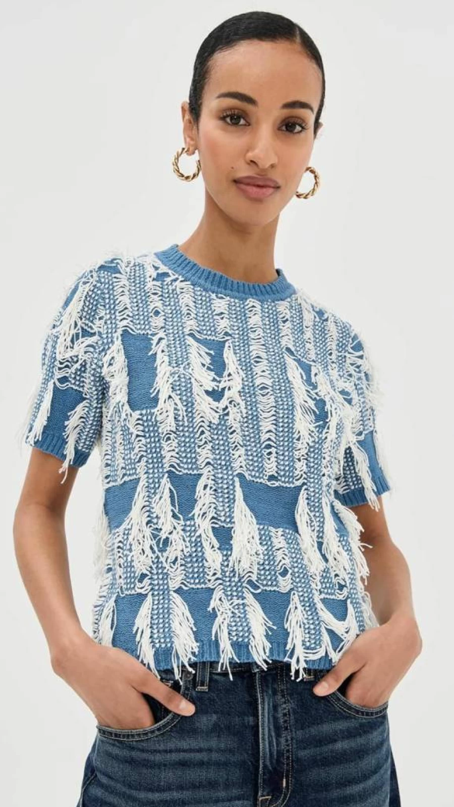 Ulla Johnson Women's Rumi Top: Floral Embroidered Blouse for Summer Fashion