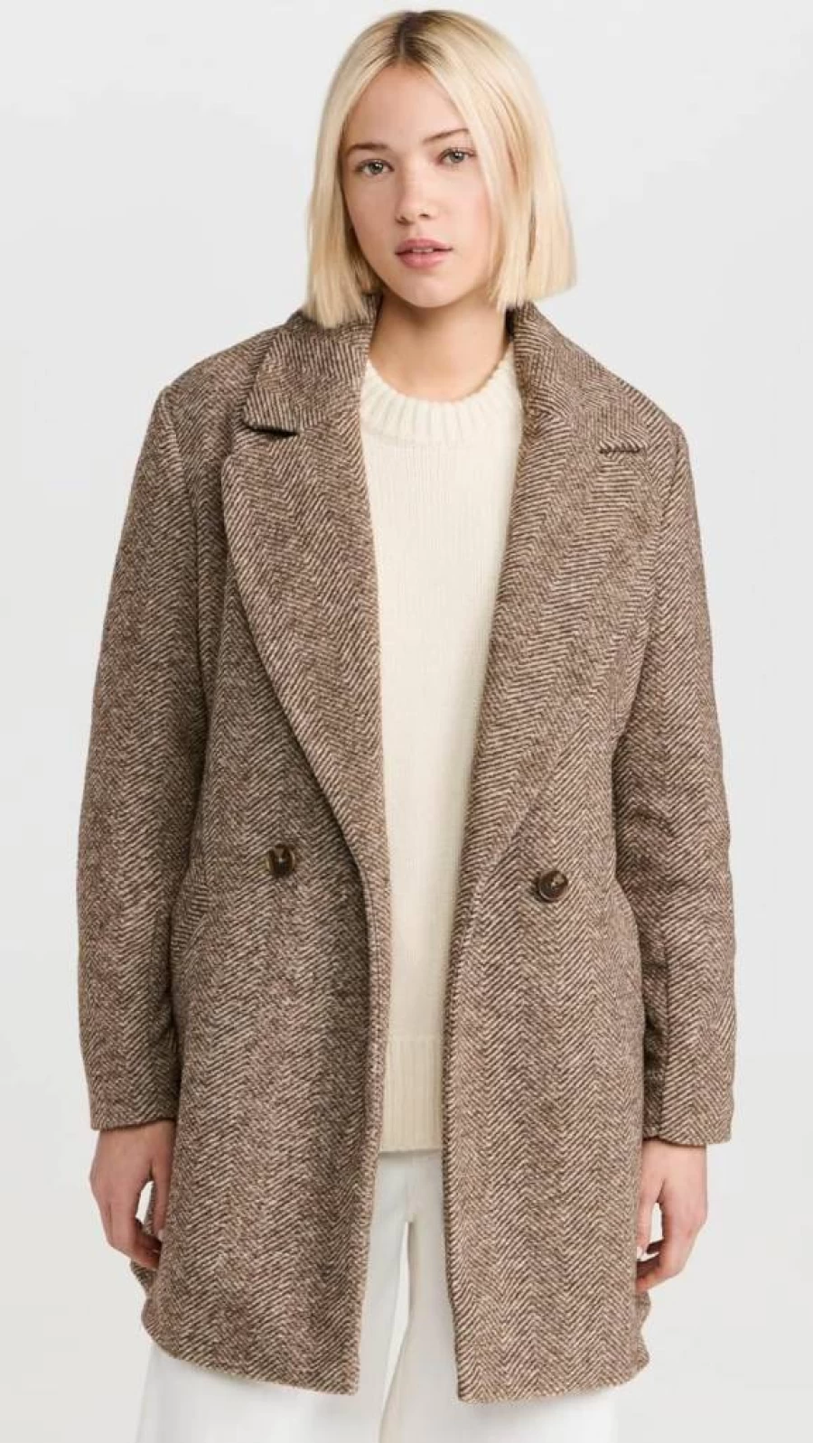 Z SUPPLY Women's Hawthorne Coat - Lightweight Longline Jacket with Front Pockets