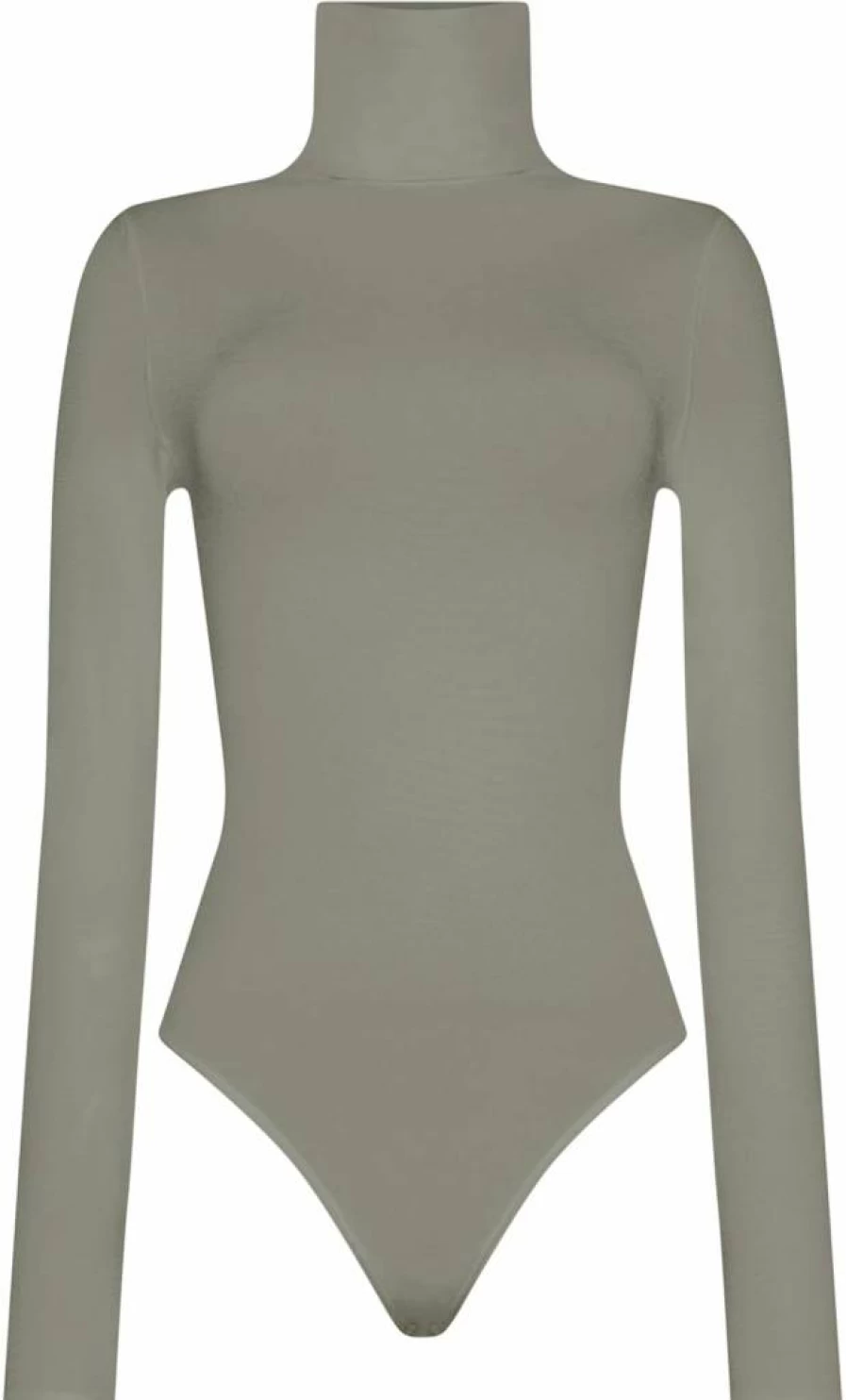 Wolford Colorado Women's Shiny Long-Sleeve Turtleneck Bodysuit - Seamless Cotton Blend Design