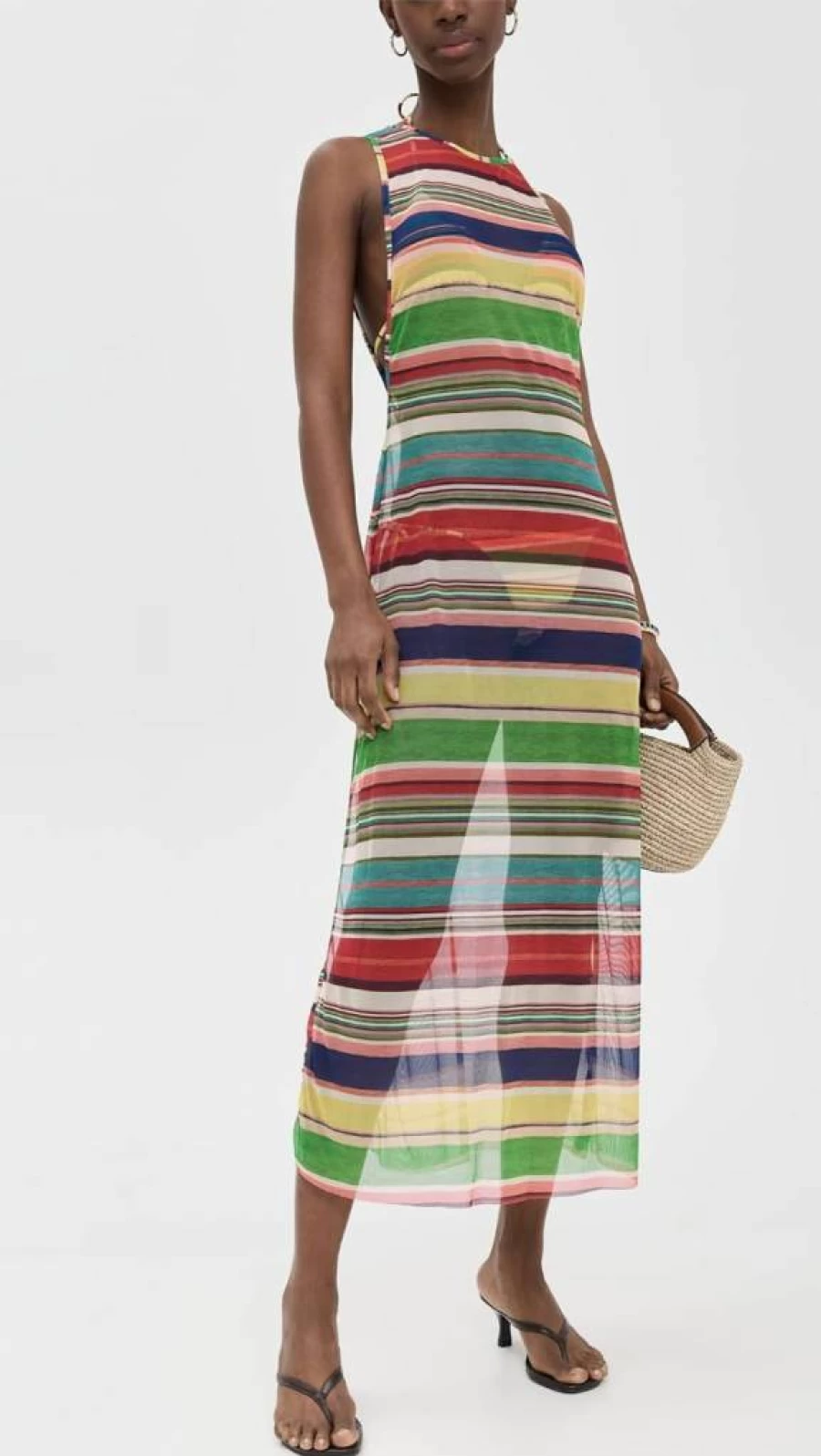 ViX Paula Hermanny Women's Mallorca Twist Long Coverup - Beachwear Resort Cover-Up Dress