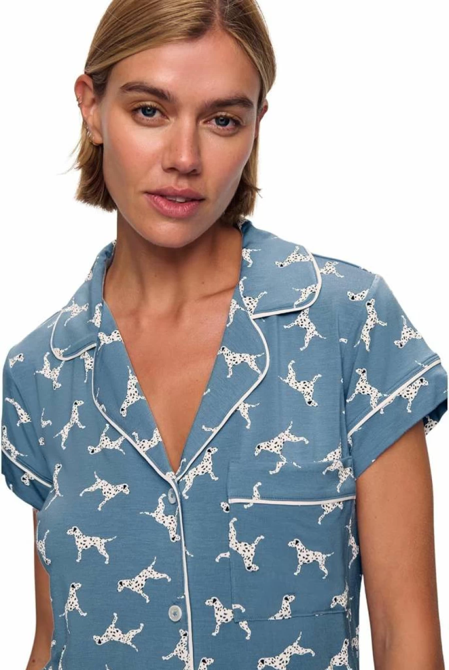 Eberjey Women's Gisele Printed Shortie Pajama Set - Floral Sleepwear & Loungewear