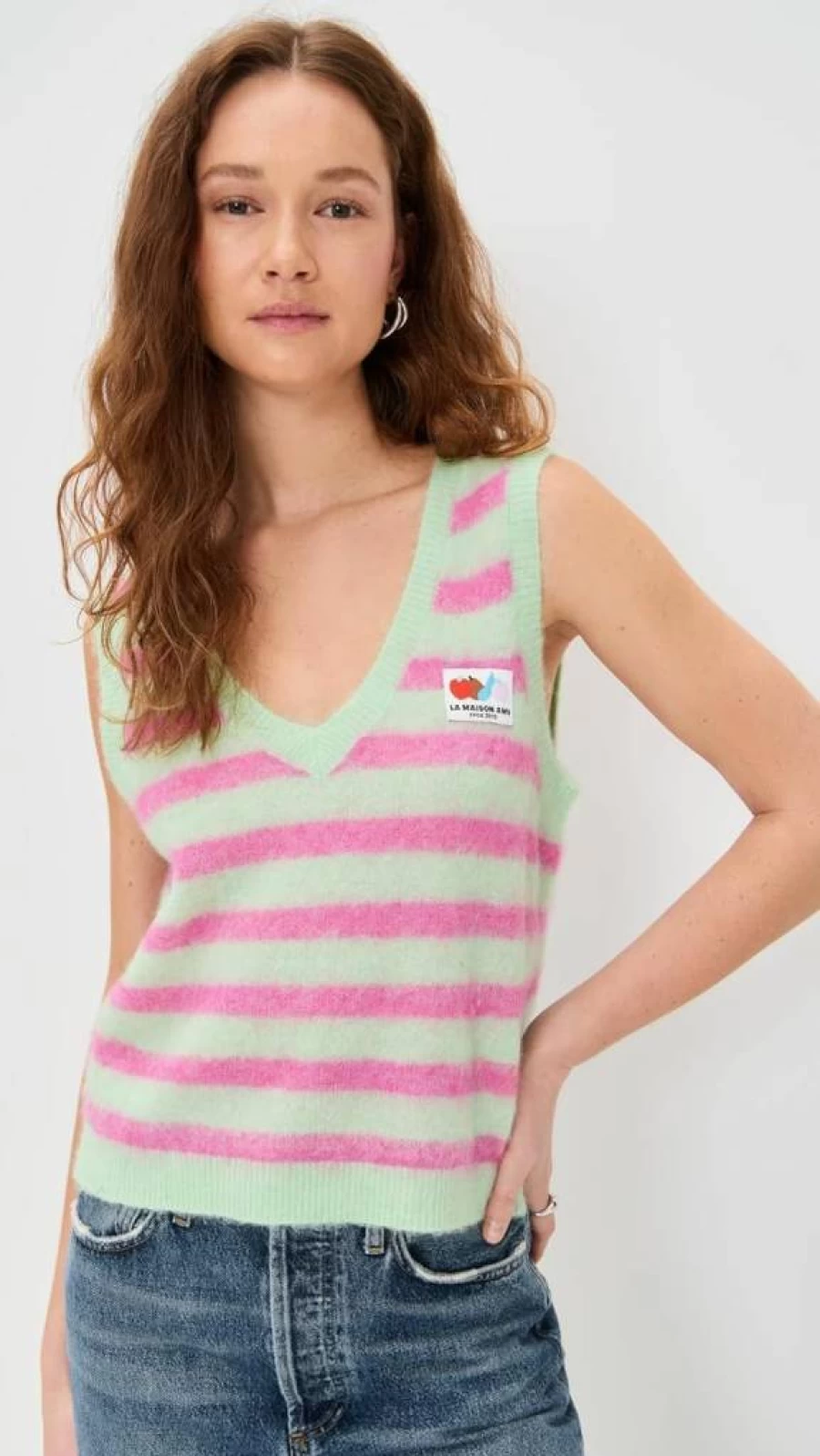 American Vintage Women's Alpaca Wool Vest – Warm & Stylish Winter Layer
