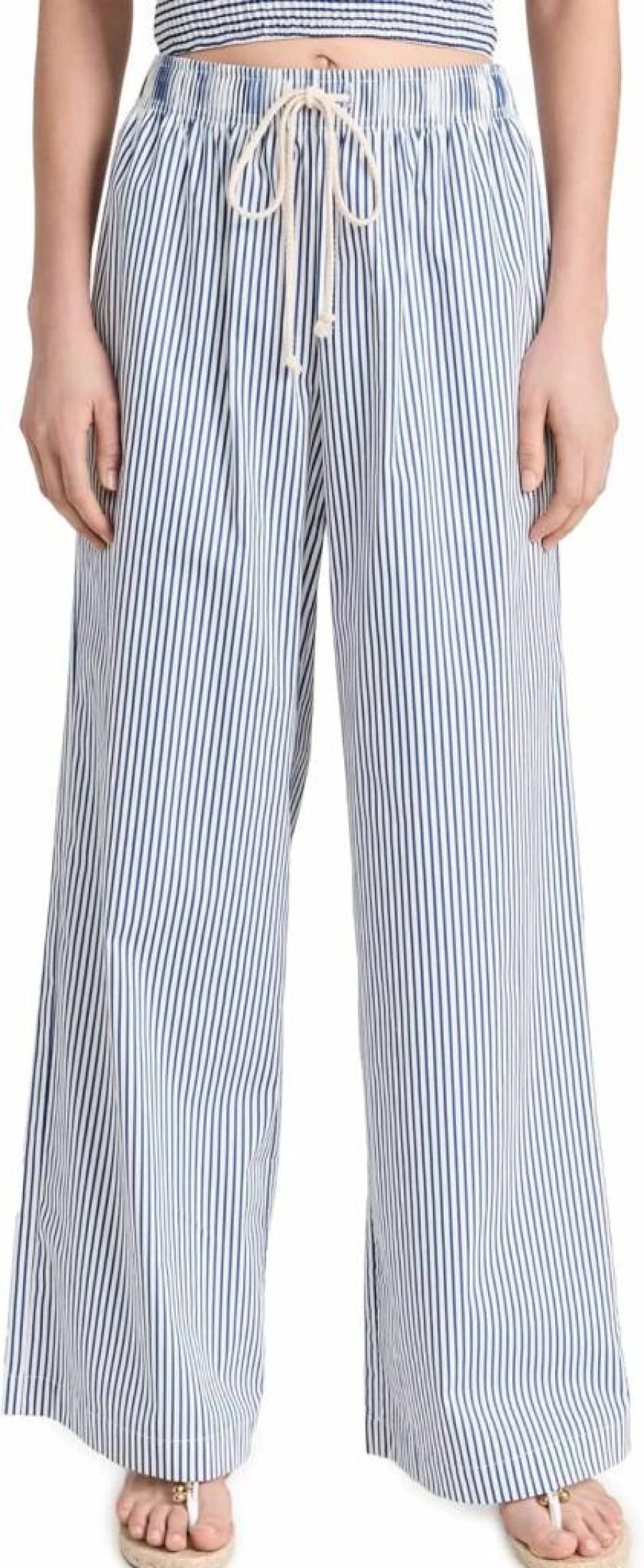DONNI Women's High-Waisted Pop Pants - Trendy Comfort Stretch Casual Trousers