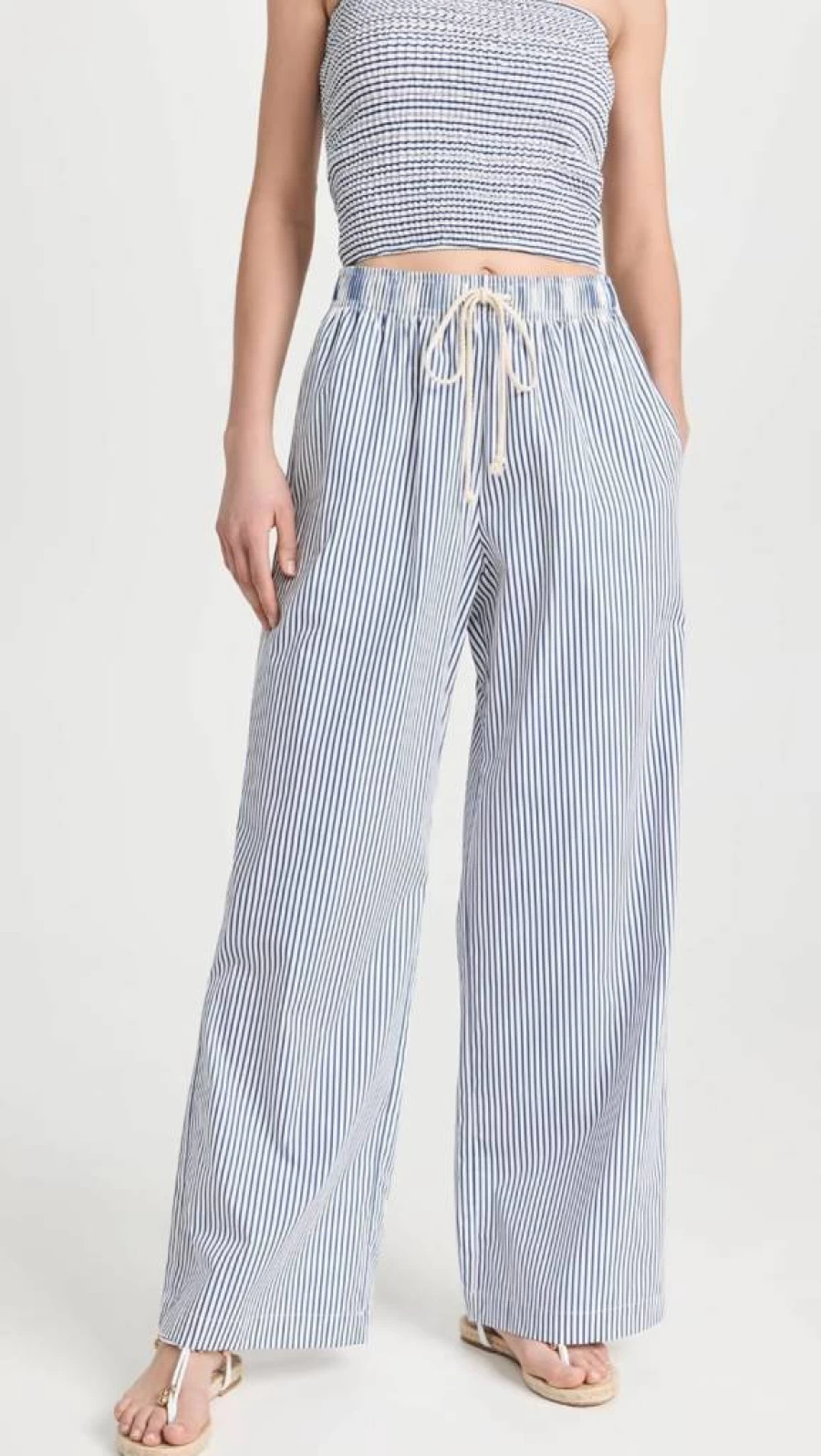 DONNI Women's High-Waisted Pop Pants - Trendy Comfort Stretch Casual Trousers