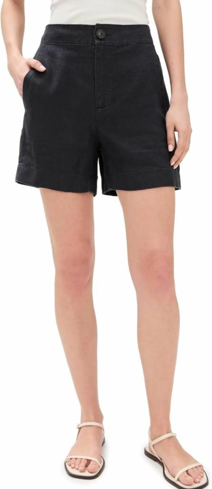 Vince Women's Eco-Friendly Hemp Shorts - Mid Rise Casual Comfort