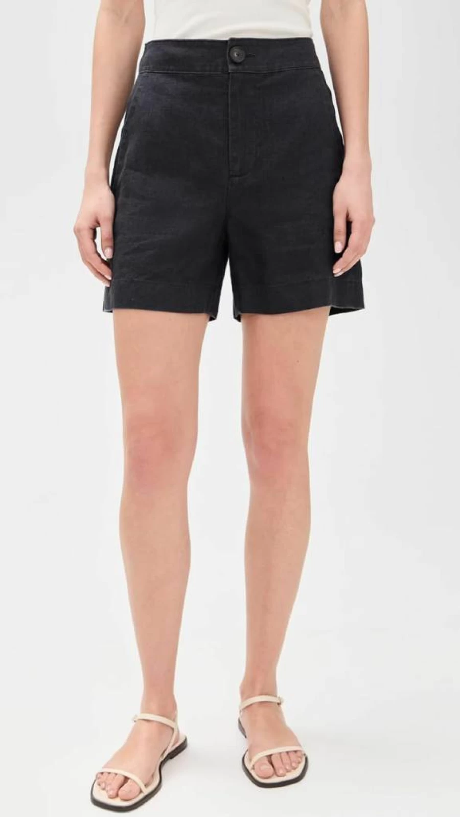 Vince Women's Eco-Friendly Hemp Shorts - Mid Rise Casual Comfort