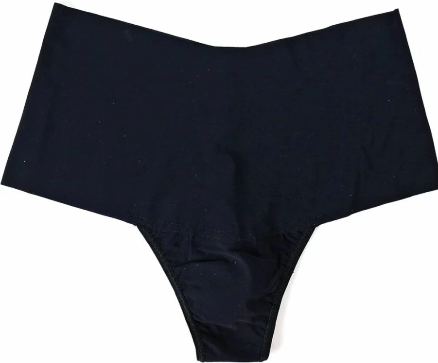 Hanky Panky Women's Breathesoft High Rise Thongs 3-Pack | Microfiber Lingerie Panties | Sizes XS-XL | Comfortable Stretch Underwear