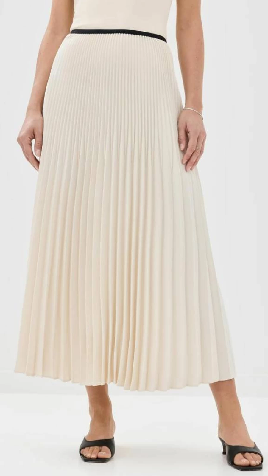 Jenni Kayne Women's Pleated Skirt - Elegant & Stylish A-Line Mid-Length Skirt for Women