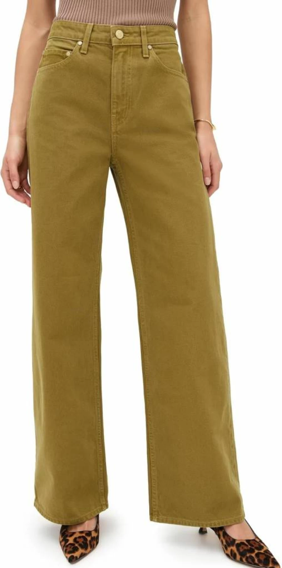 Ulla Johnson Women's Willow High-Rise Baggy Jeans - Relaxed Fit Wide Leg Denim Pants