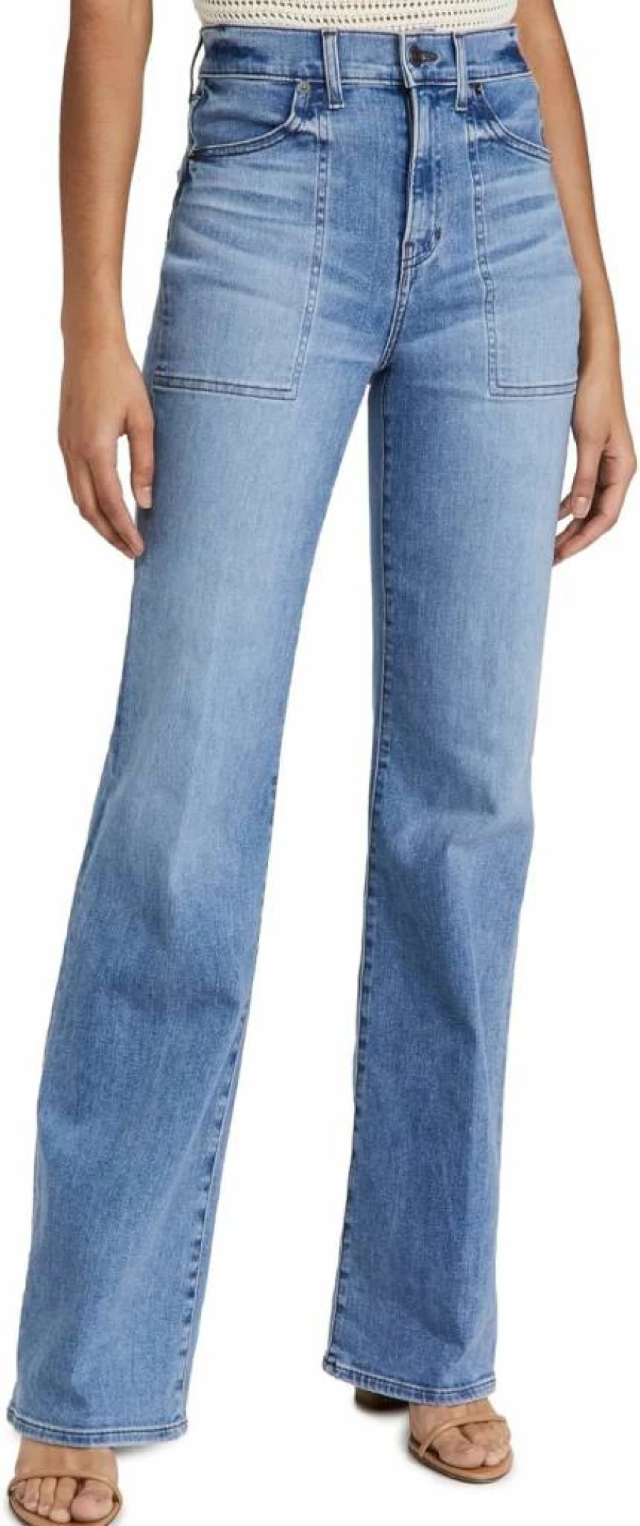 Veronica Beard Jean Women's Crosbie Wide Leg Denim Jeans