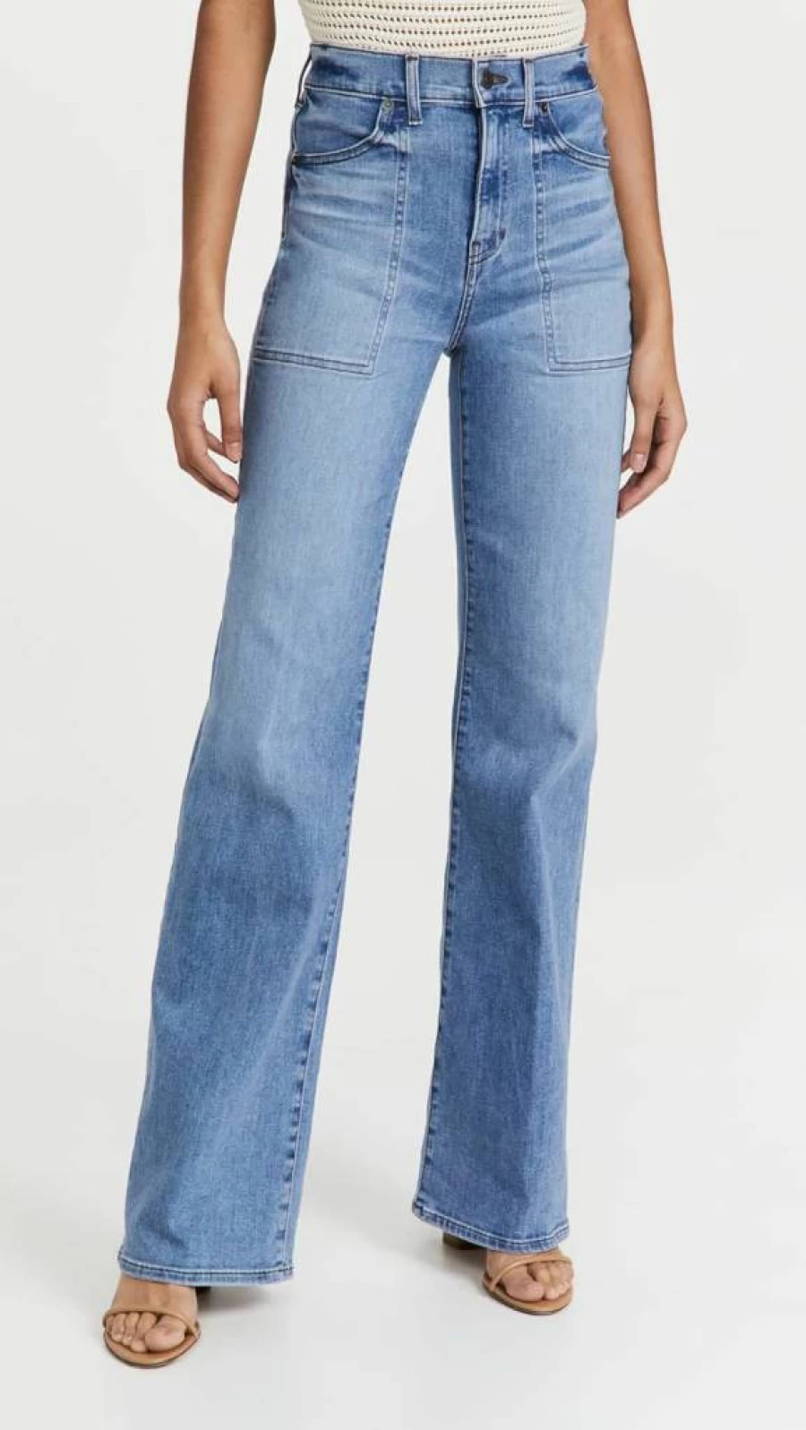 Veronica Beard Jean Women's Crosbie Wide Leg Denim Jeans