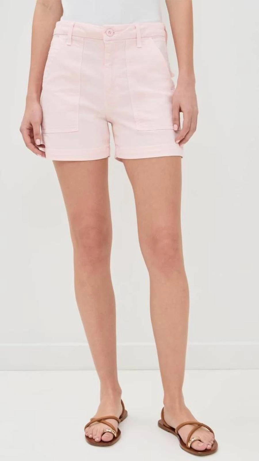 AMO Women's Casual Army Green Shorts - Comfortable High-Waisted Summer Shorts for Women