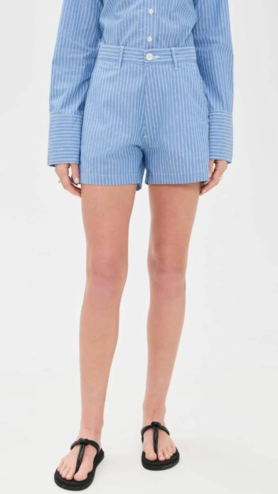 DL1961 Women's Taylor Ultra High Rise Poplin Shorts - Denim Shorts for Women