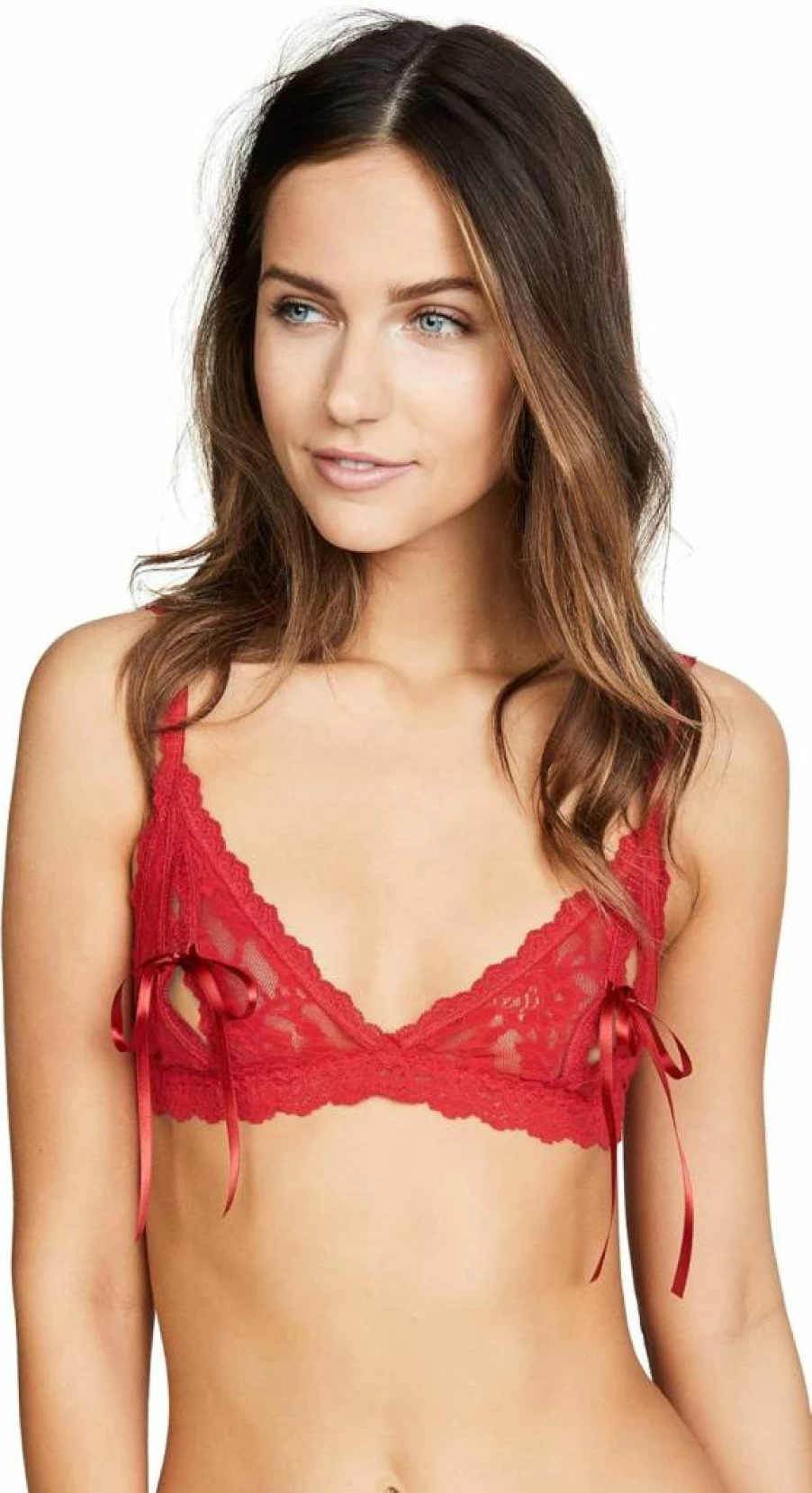 Hanky Panky Women's After Midnight Open Bralette - Lace Lingerie Bralette for Comfort and Style