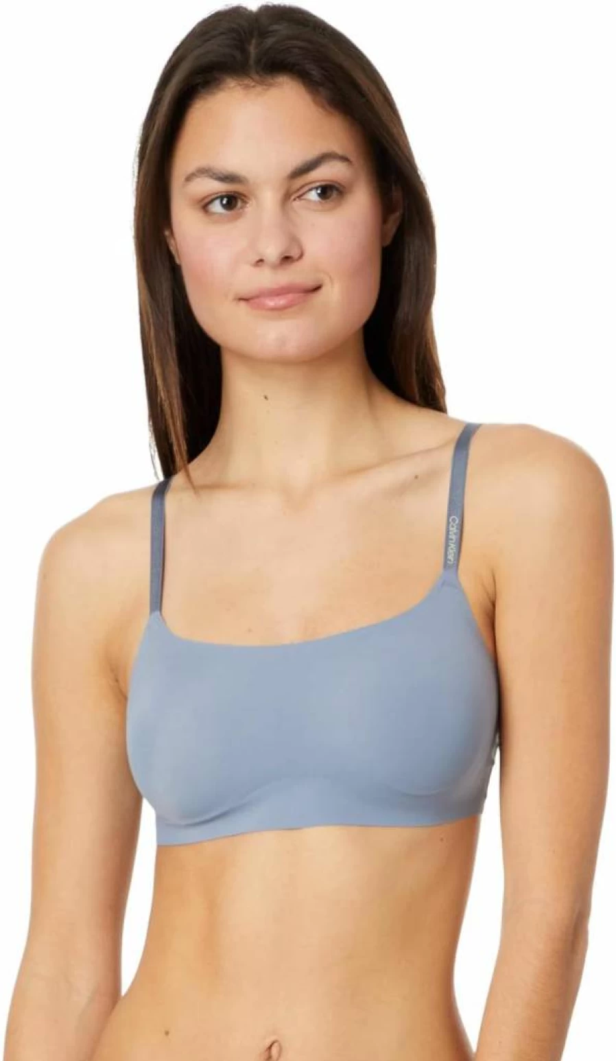 Calvin Klein Women's Seamless Adjustable Bralette - Comfort Invisible Skinny Strap Bra