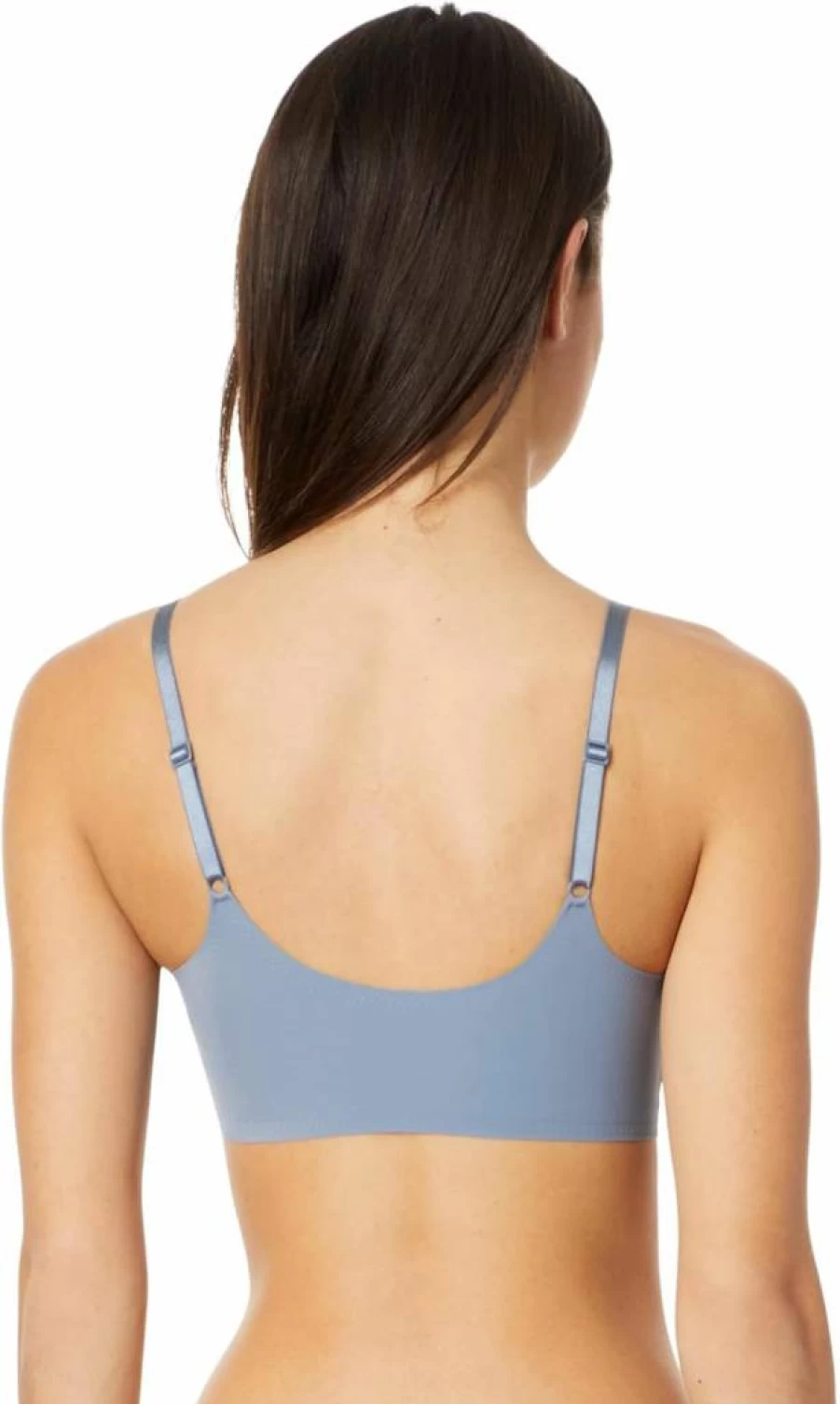 Calvin Klein Women's Seamless Adjustable Bralette - Comfort Invisible Skinny Strap Bra