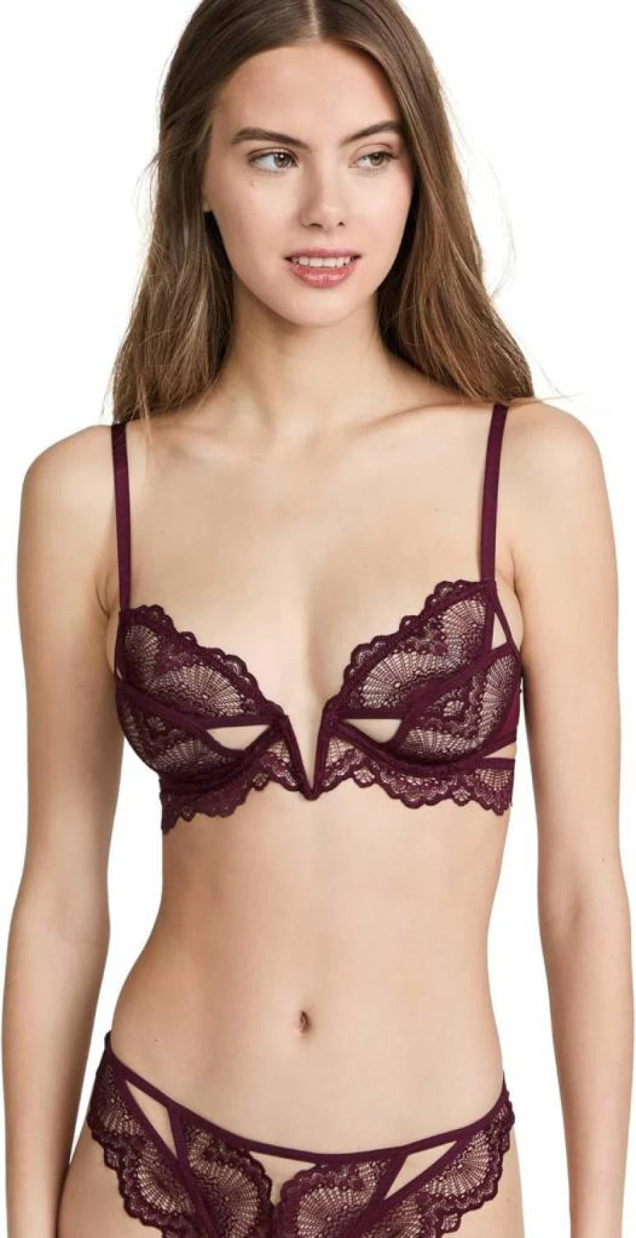 Thistle and Spire Women's Kane Lace Bra - Elegant Lingerie for Comfort and Style
