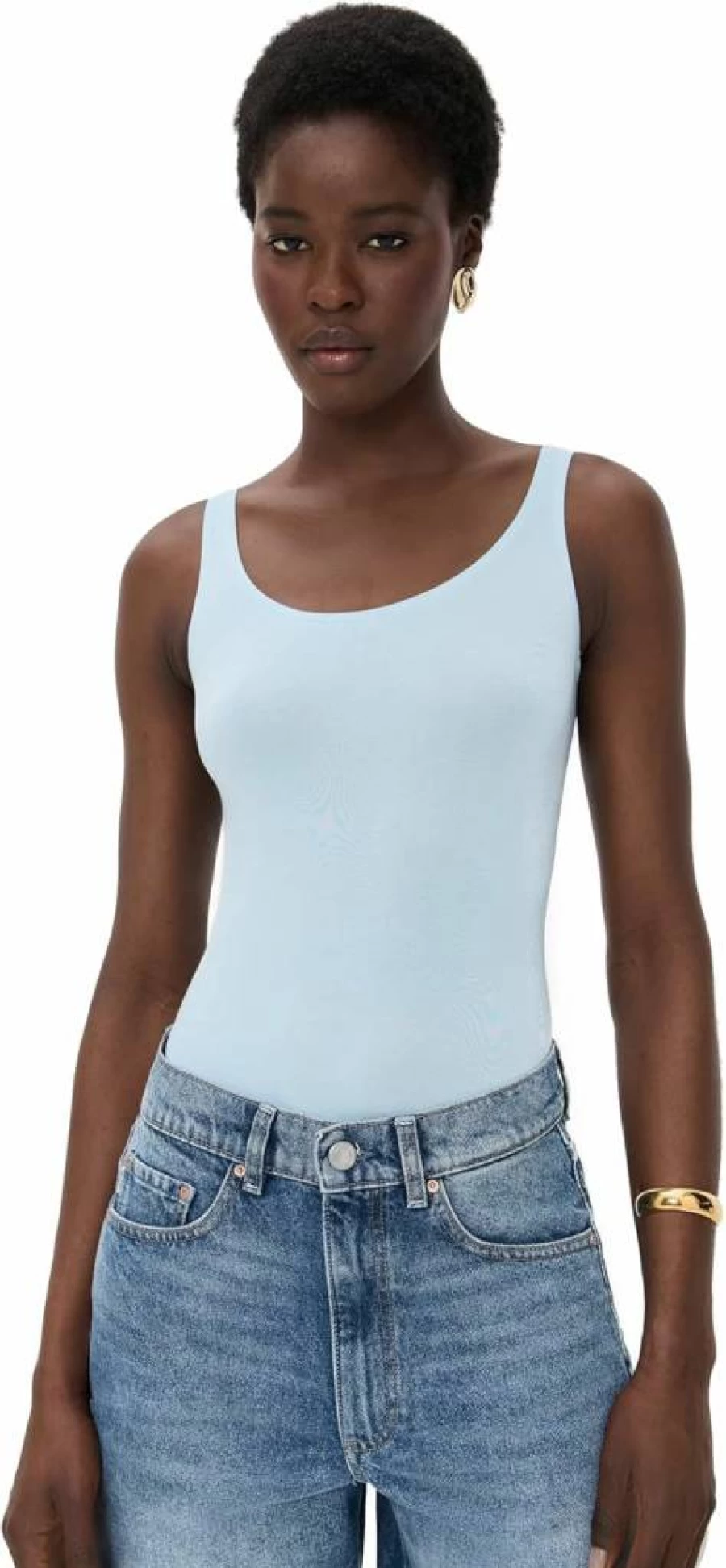 Wolford Jamaika String Bodysuit for Women - Seamless Slim Fit Sleeveless Scoop Neck Iconic Shapewear