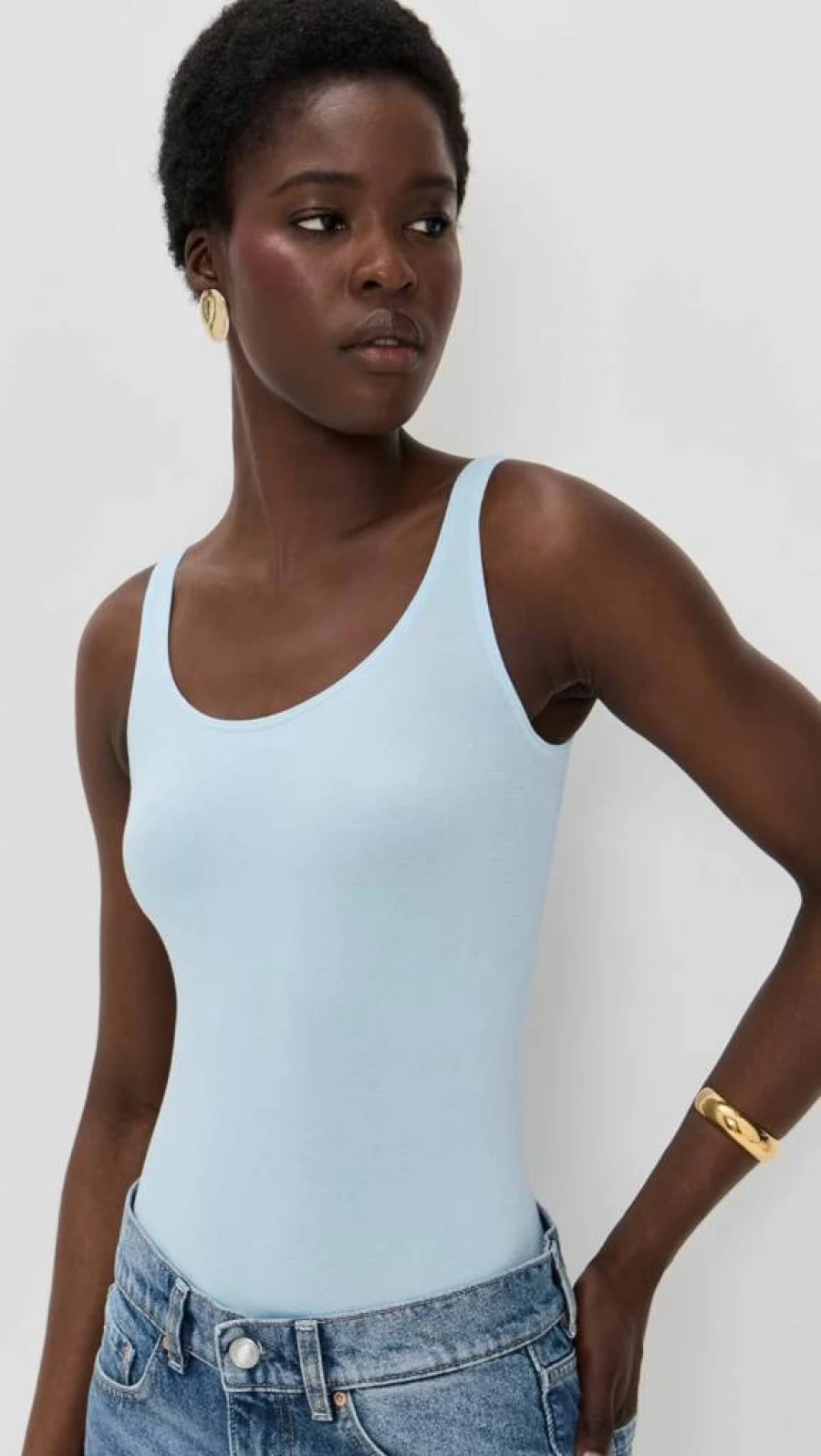Wolford Jamaika String Bodysuit for Women - Seamless Slim Fit Sleeveless Scoop Neck Iconic Shapewear