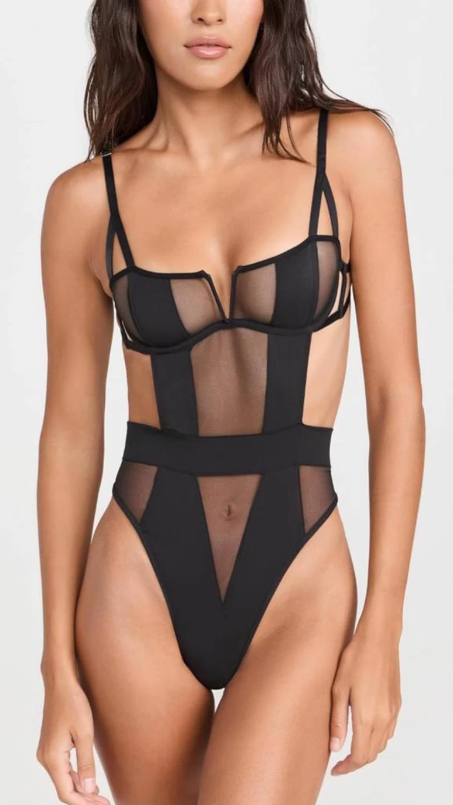 Bluebella Orla Wired Thong Bodysuit for Women - Lingerie Bodysuit with Underwire & Strappy Design