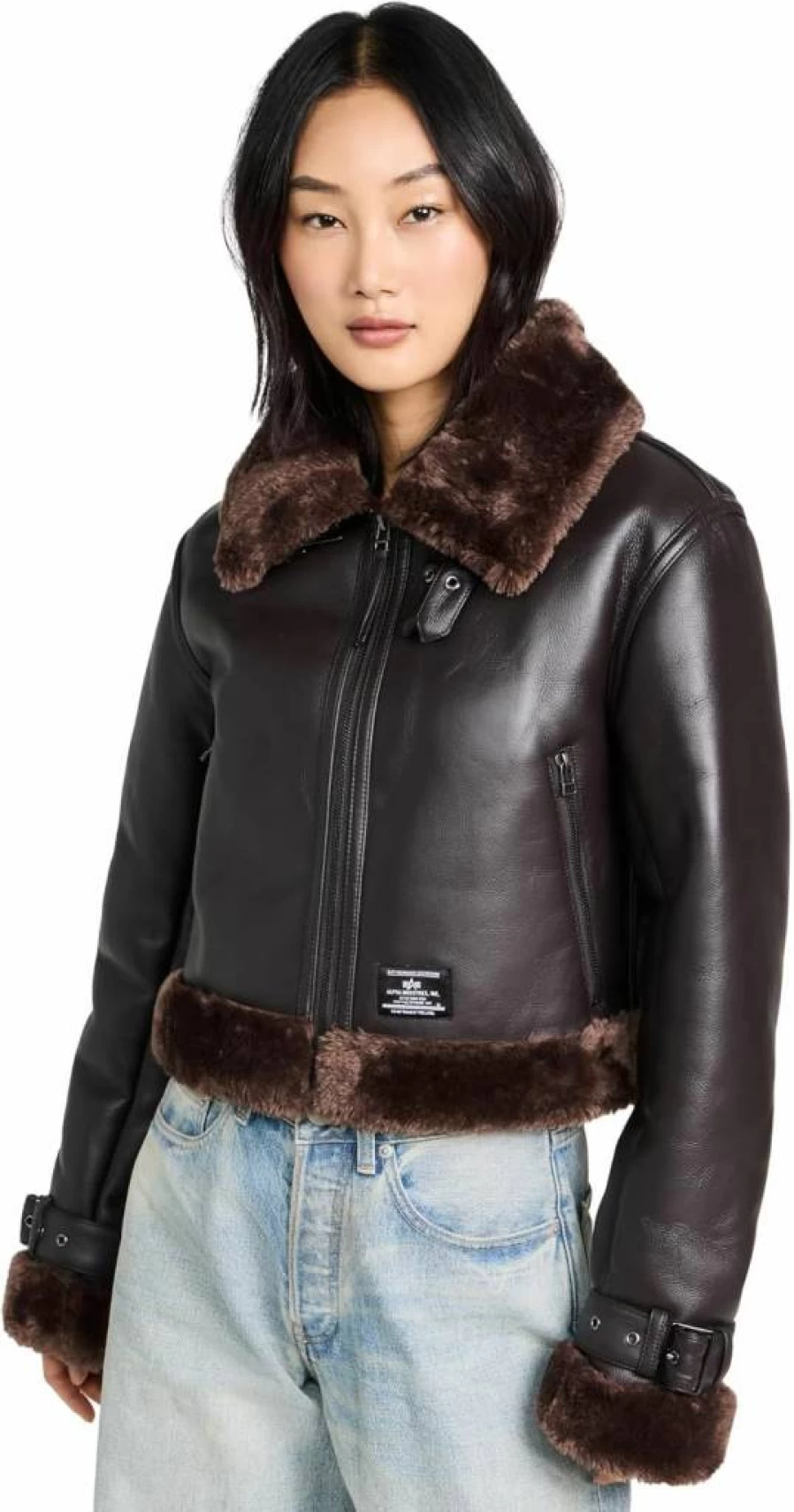 Alpha Industries Women's Irvin Mod Bomber Jacket – Classic Military Style Outerwear