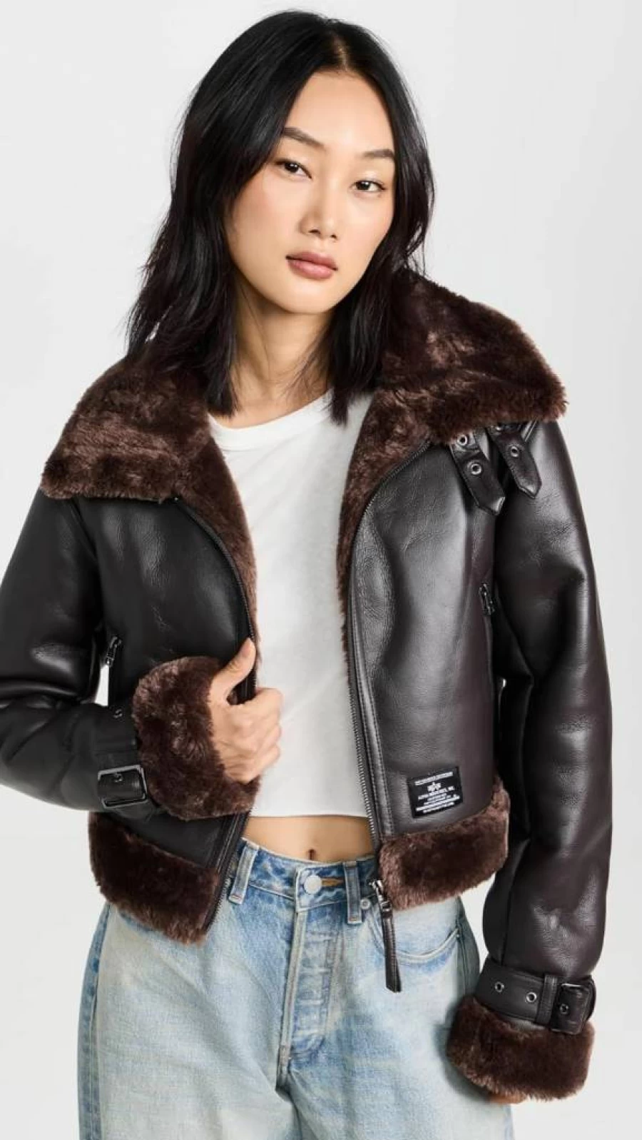 Alpha Industries Women's Irvin Mod Bomber Jacket – Classic Military Style Outerwear