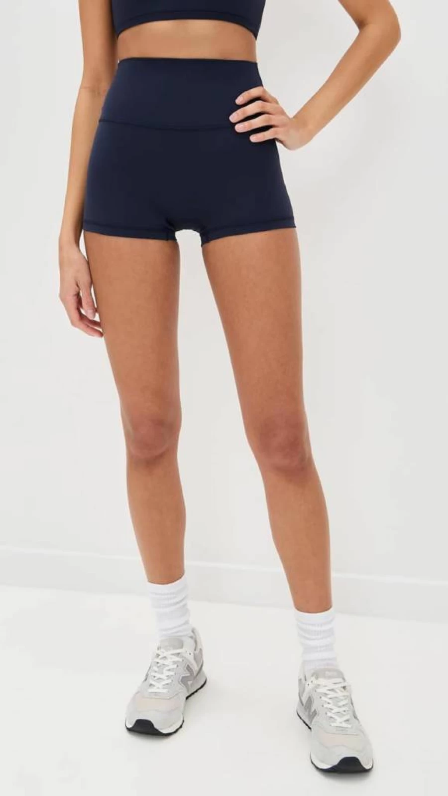 SET Active Women's Airluxe Breathe Mini Shorts - High-Waisted Workout Shorts for Yoga & Running