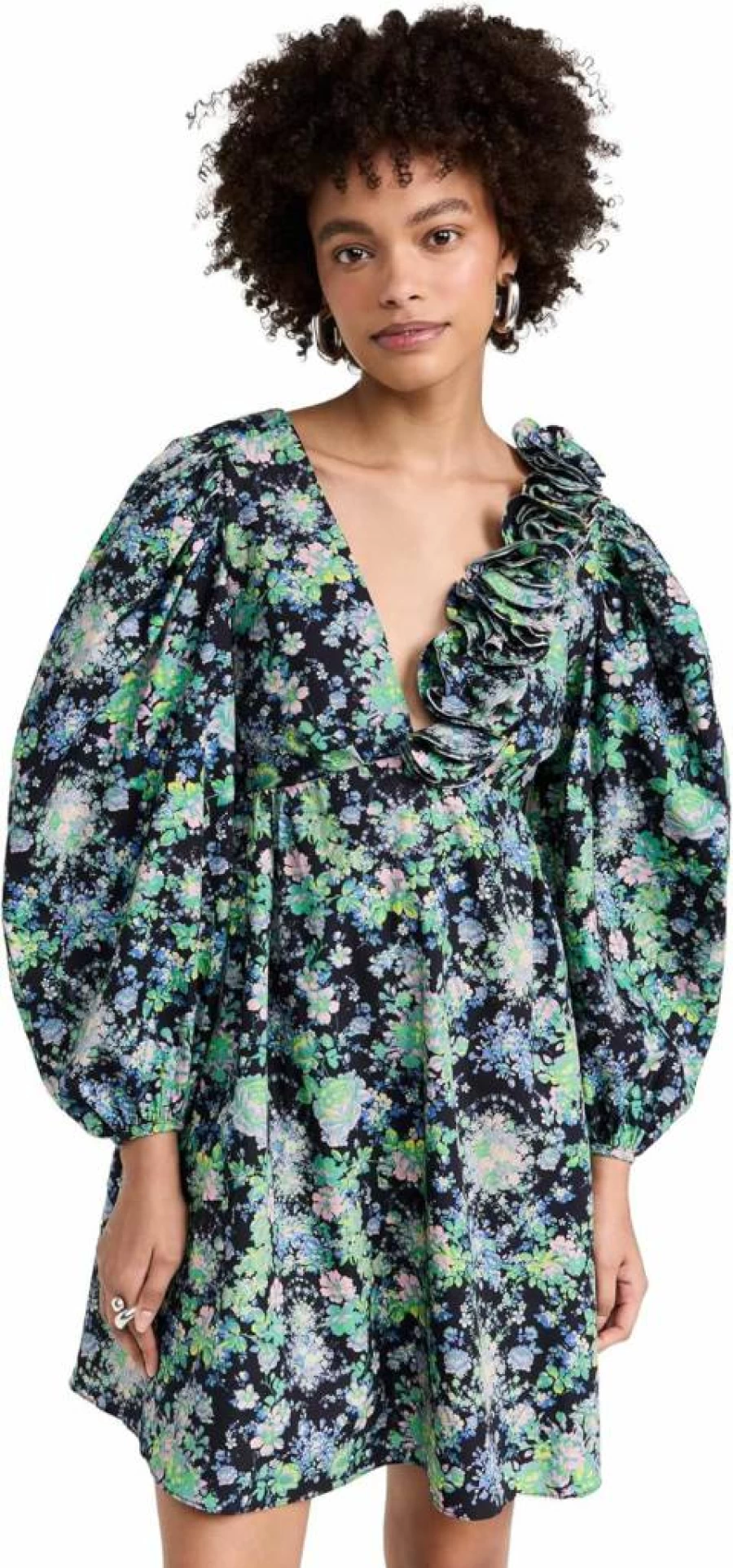 Kika Vargas Women's Carianne Dress - Elegant Floral Printed Summer Dress