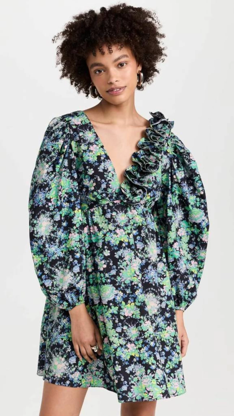 Kika Vargas Women's Carianne Dress - Elegant Floral Printed Summer Dress