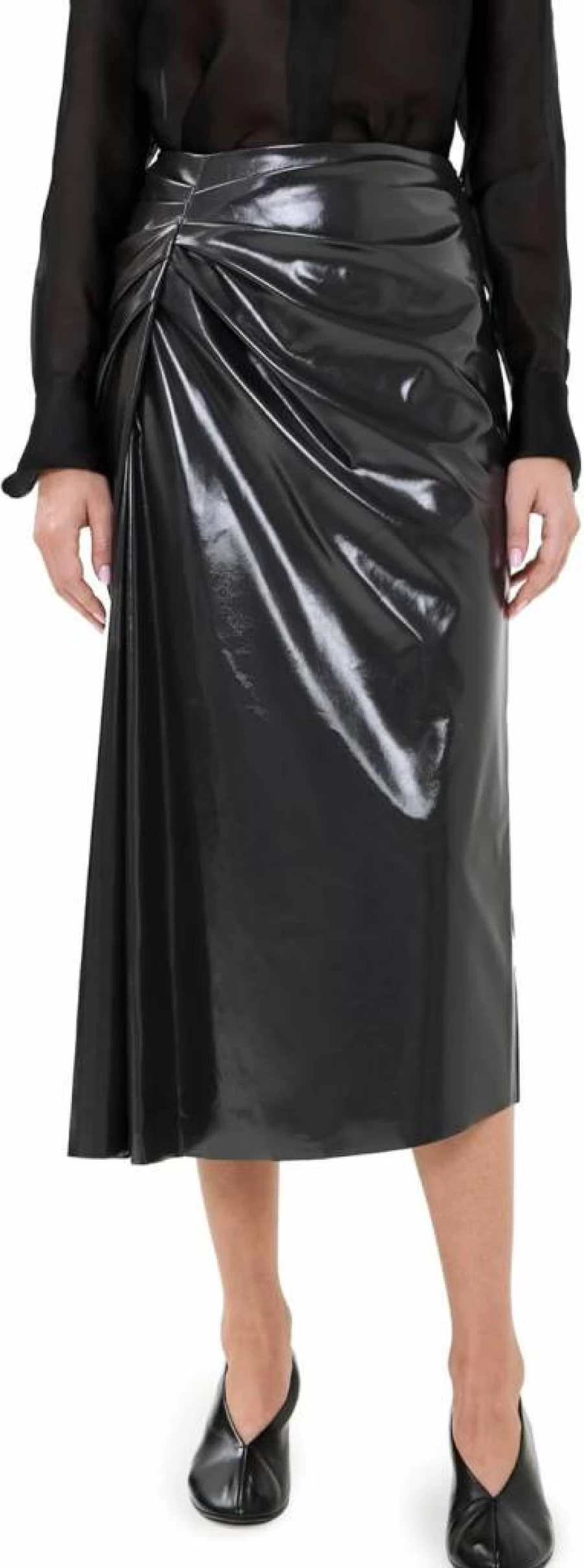 ALC Women's Tessa Skirt - Elegant High-Waisted Flowy Midi Skirt for Casual & Dressy Outfits