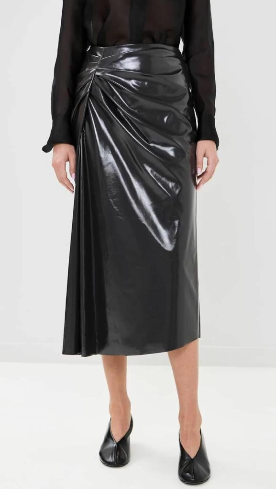 ALC Women's Tessa Skirt - Elegant High-Waisted Flowy Midi Skirt for Casual & Dressy Outfits