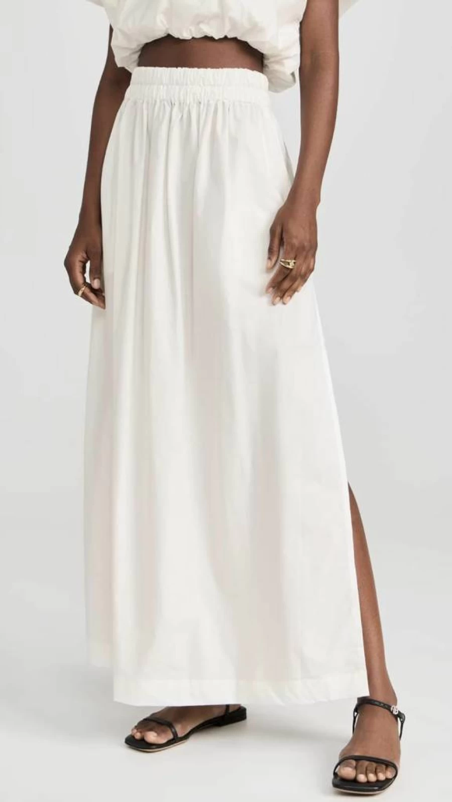 MIKOH Women's Delia Maxi Skirt - Boho Flowy Long Skirt with High Waist for Summer Beach