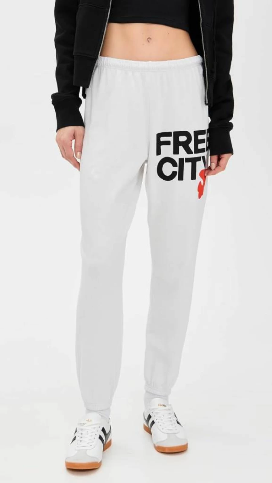 FREECITY Women's High-Waisted Loose Fit Sweatpants - Soft Casual Joggers for Comfort & Style
