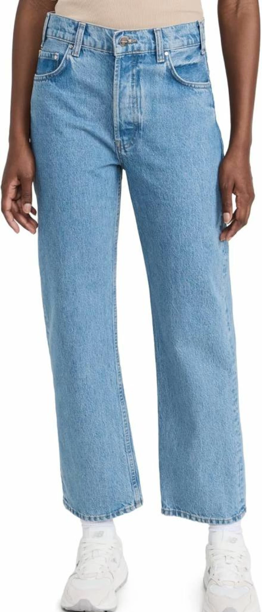 ANINE BING Women's Gavin High-Rise Slim Fit Jeans - Premium Denim Pants for Women