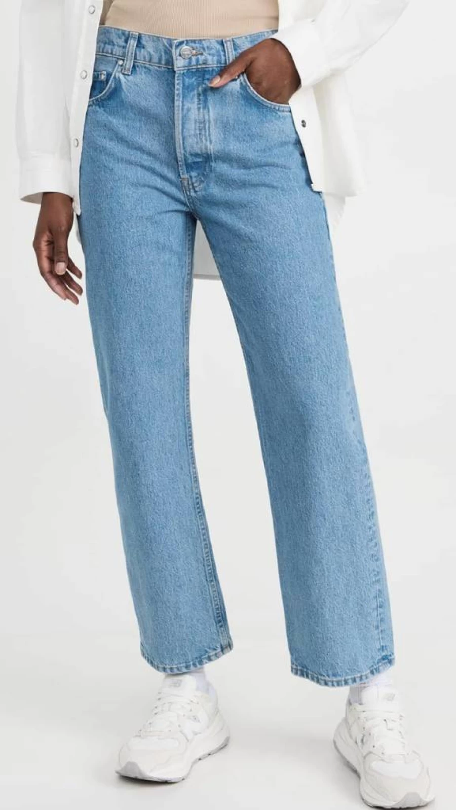ANINE BING Women's Gavin High-Rise Slim Fit Jeans - Premium Denim Pants for Women