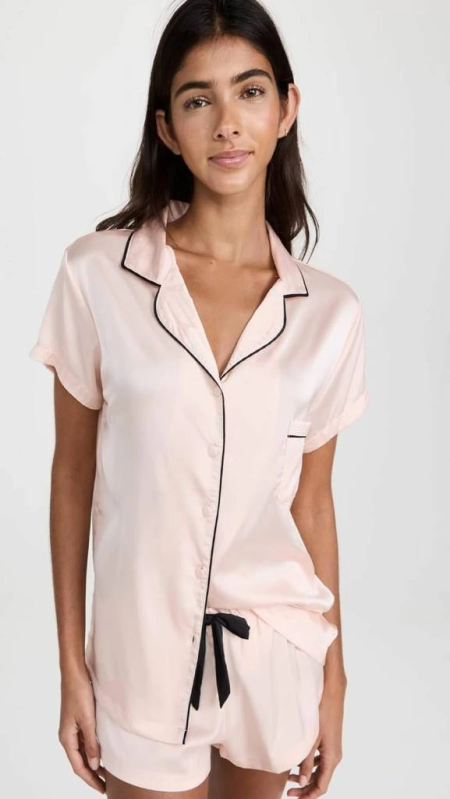 Bluebella Women's Abigail Lace Trim Shirt & Shorts Set - Elegant Sleepwear & Loungewear